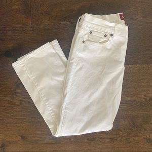 Lucky brand crop white denim - size 28/6